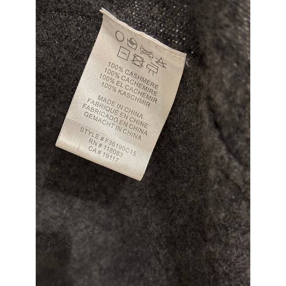 MINNIE ROSE 100% Cashmere Charcoal Gray Duster Sweater XS - Picture 3 of 5